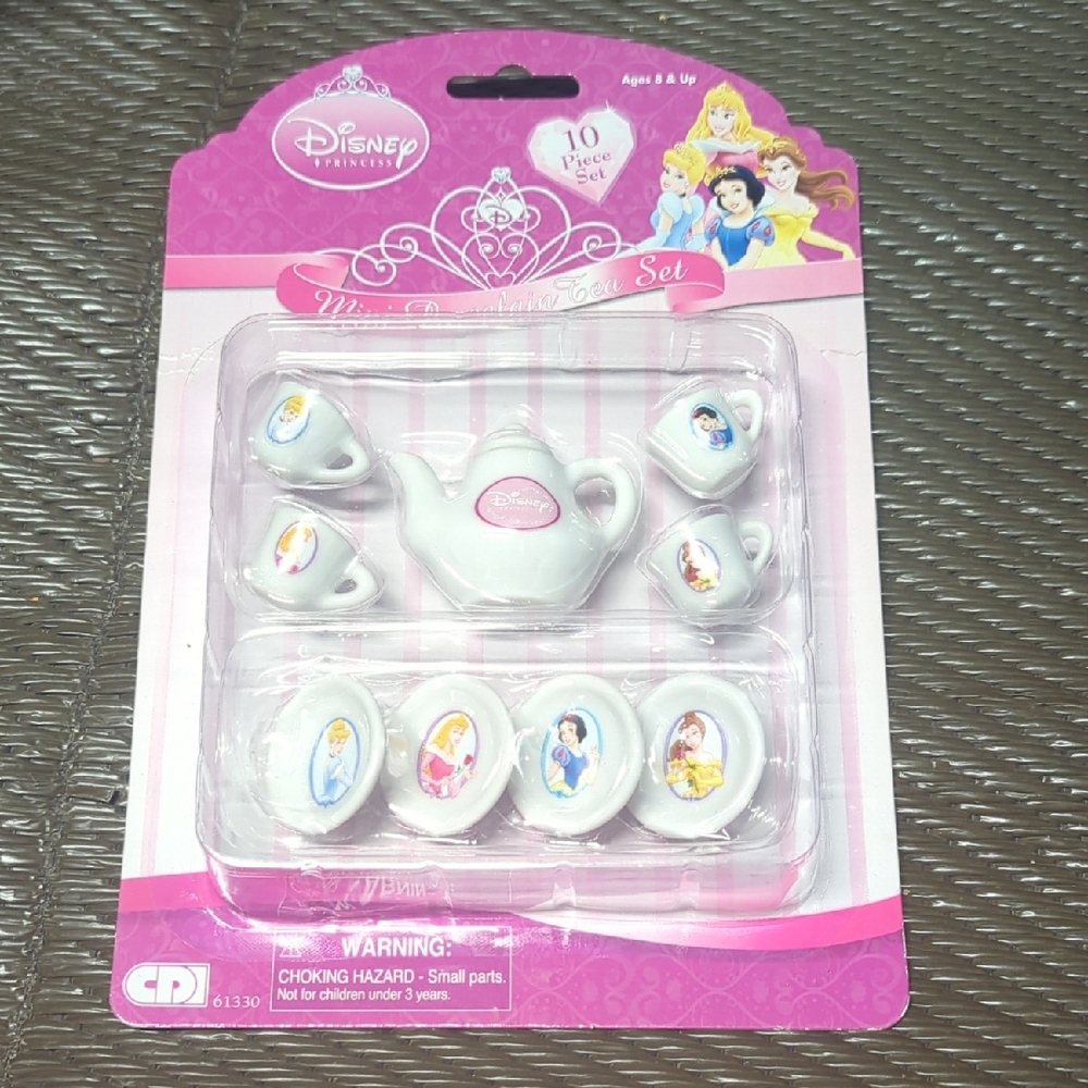 Disney Princess Tea Set - Pink and White